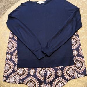 Loft mixed media sweater